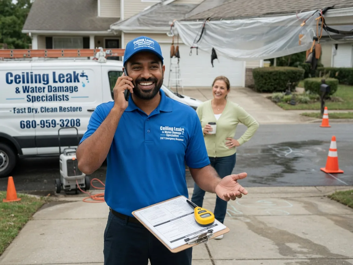 Ceiling Leak Cleanup Diagonal, IA FAQs